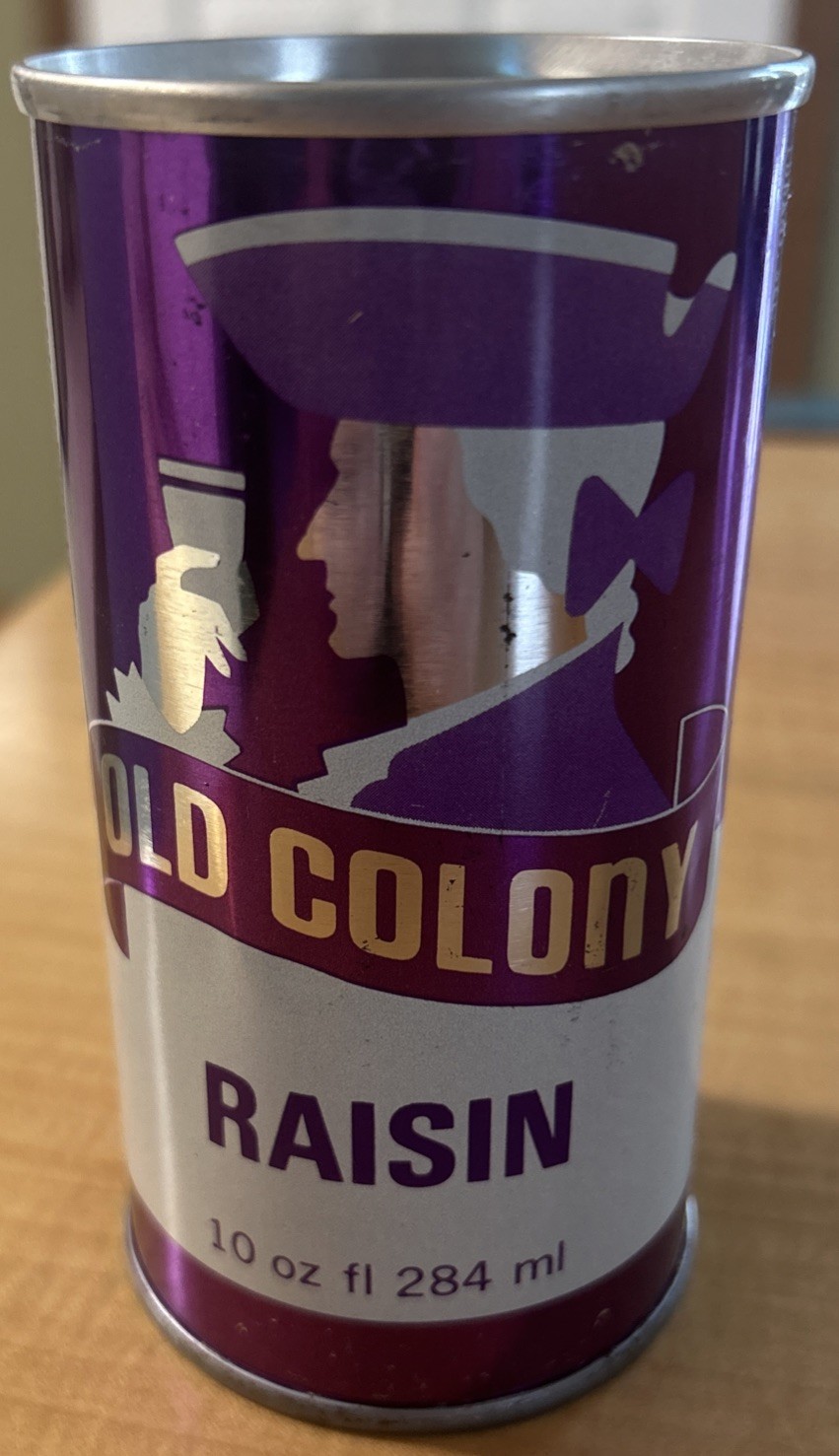 Vtg OLD COLONY Grape/Raisin Empty 10oz. Steel Soda Can, Toronto, Canada Rare!