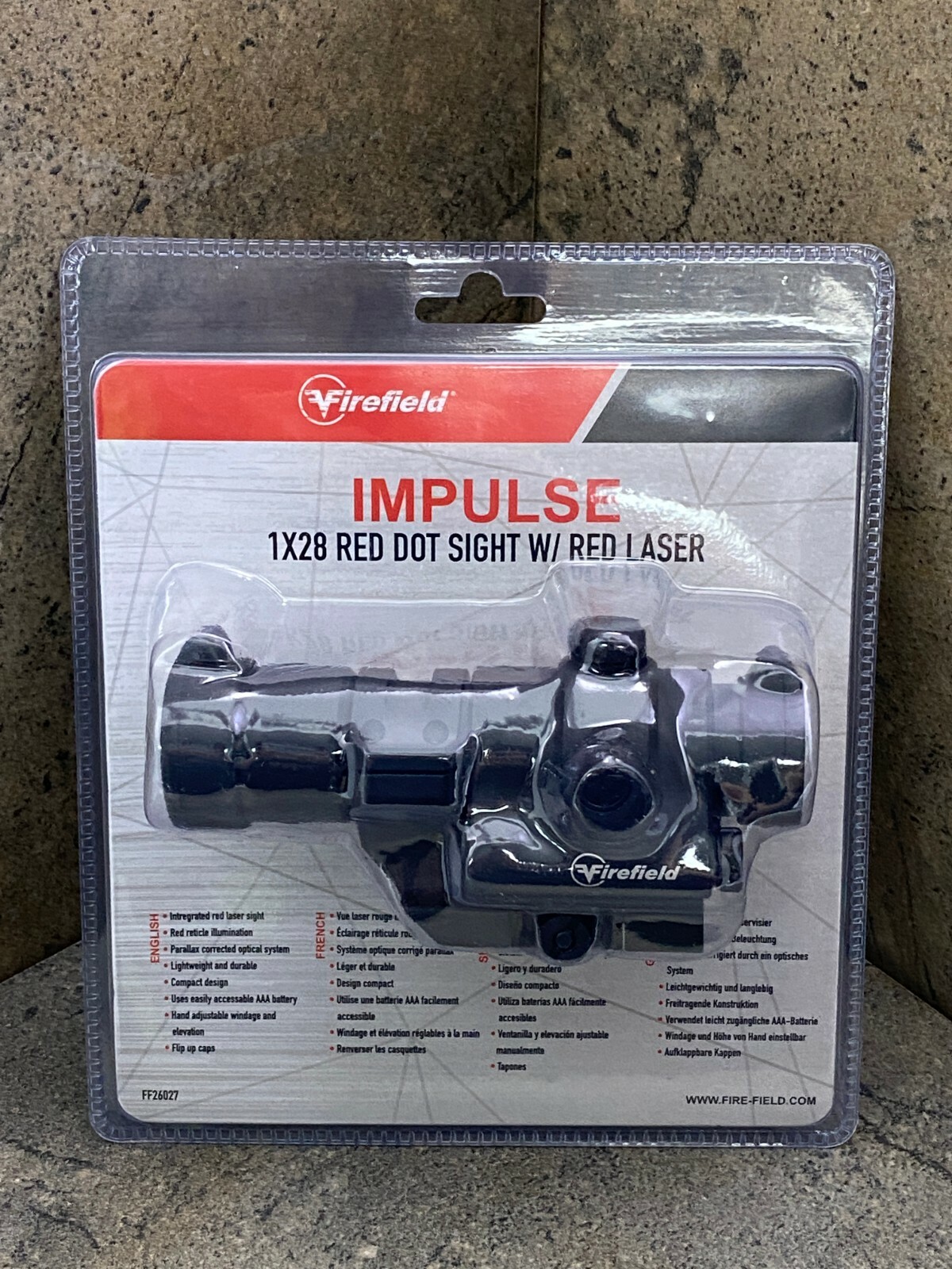 Firefield Impulse 1x28 Red Dot Sight w/ Red Laser  FF26027