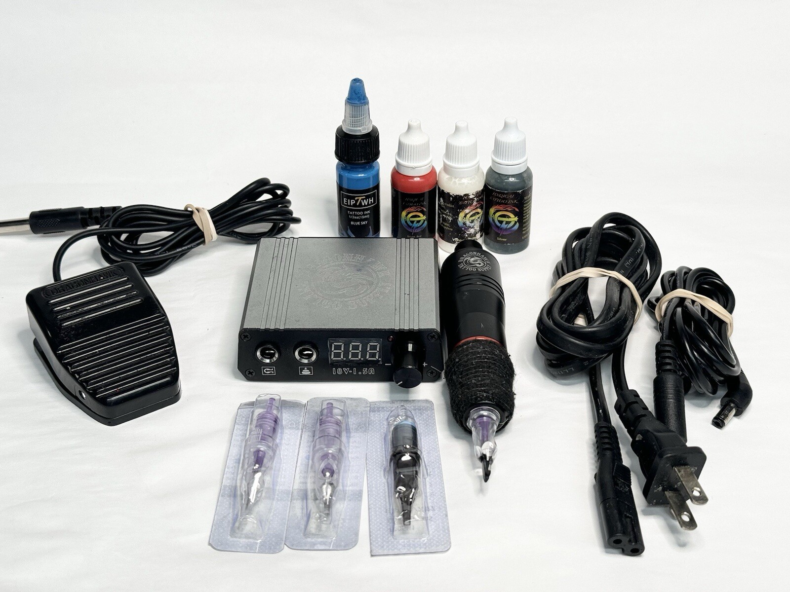 Dragonhawk Supply 18V 1.5A Machine Tattoo 23W 100-230W 50/60Hz Mode LCD Digital