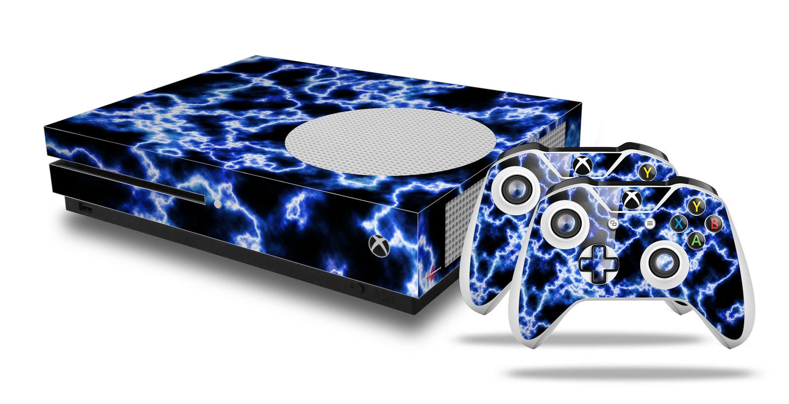 Skin XBOX One S Console Controller Electrify Blue