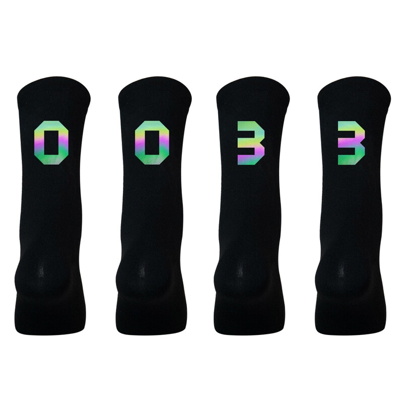 2 Pairs Reflective Road Cycling Riding Bicycle Bike XC MTB BMX Sport Ankle Socks