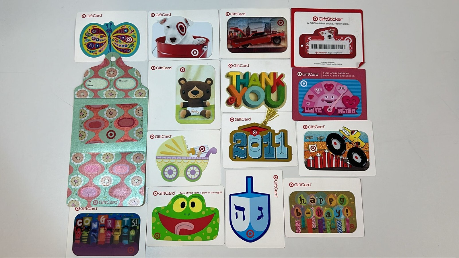 New Lot of 15 Target Gift Collectible Cards - No $ Value Baby card