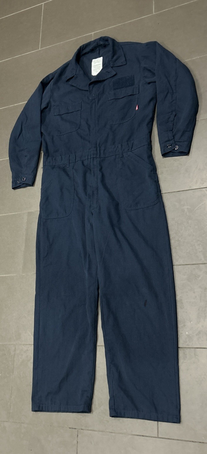 US Navy Coverall Size 46L Flame-Resistant USN FRV