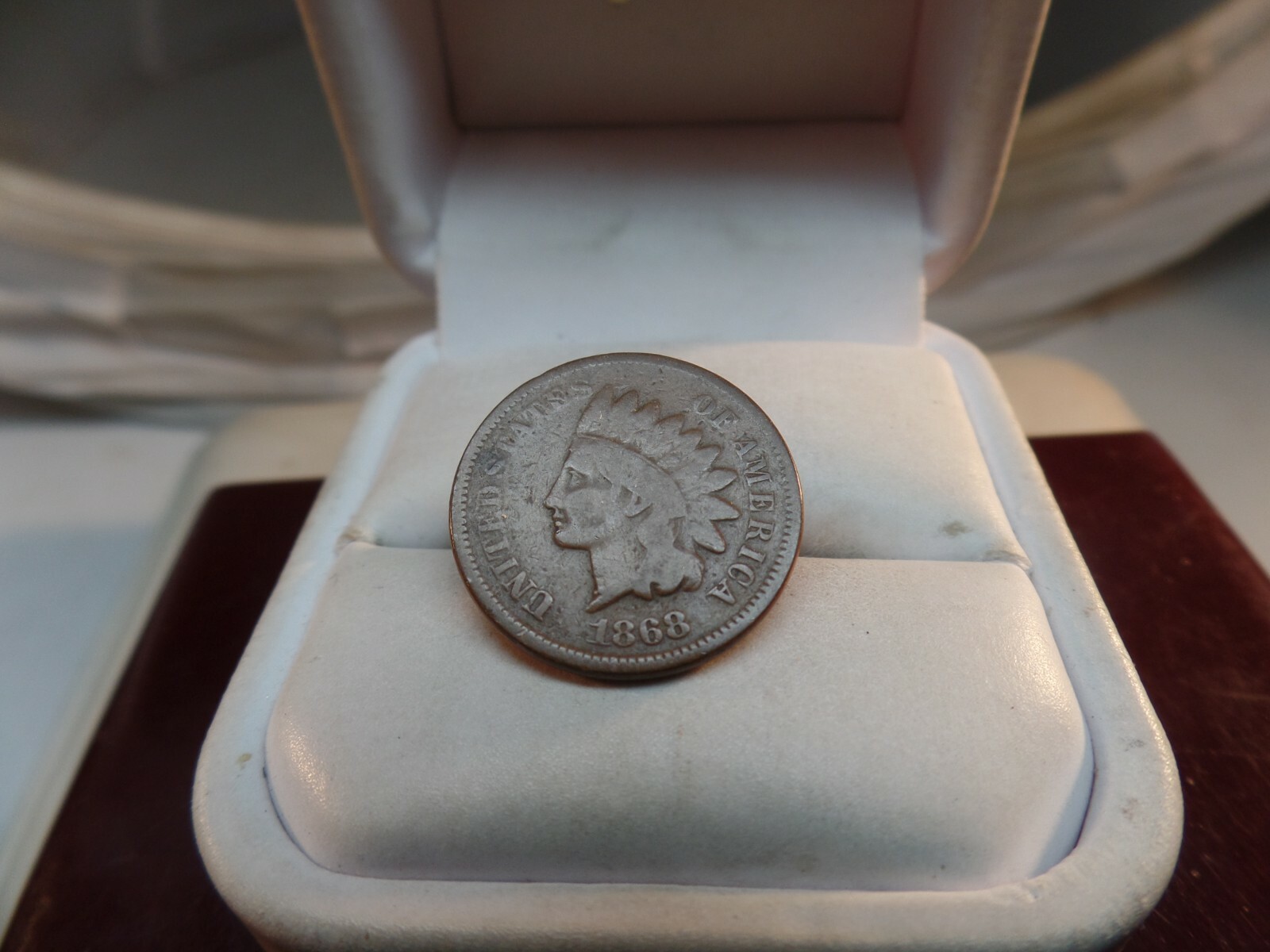 1868 Indian head cent VG # 1537