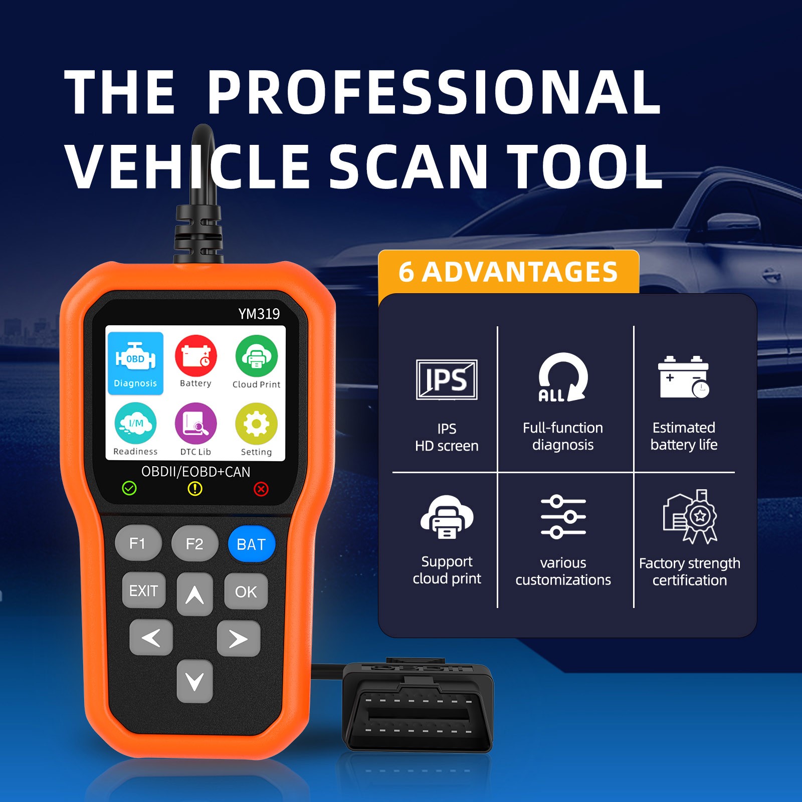 Bi-Directional OBD2 Scanner Fit For Ford Diagnostic Tool Full System ECU Coding