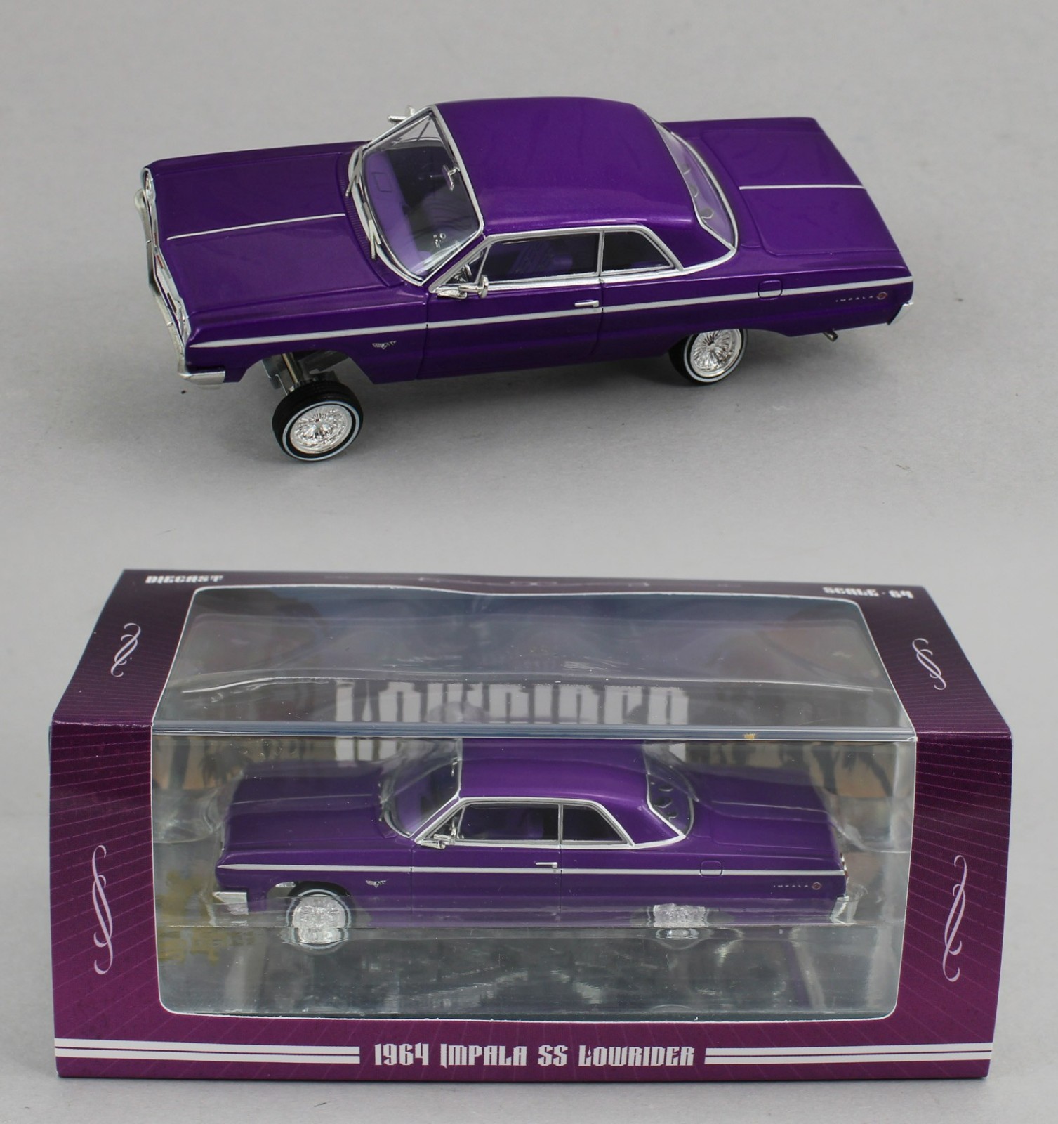 1:64 *97M* Purple 1964 Chevrolet IMPALA *LOWRIDER* NIB