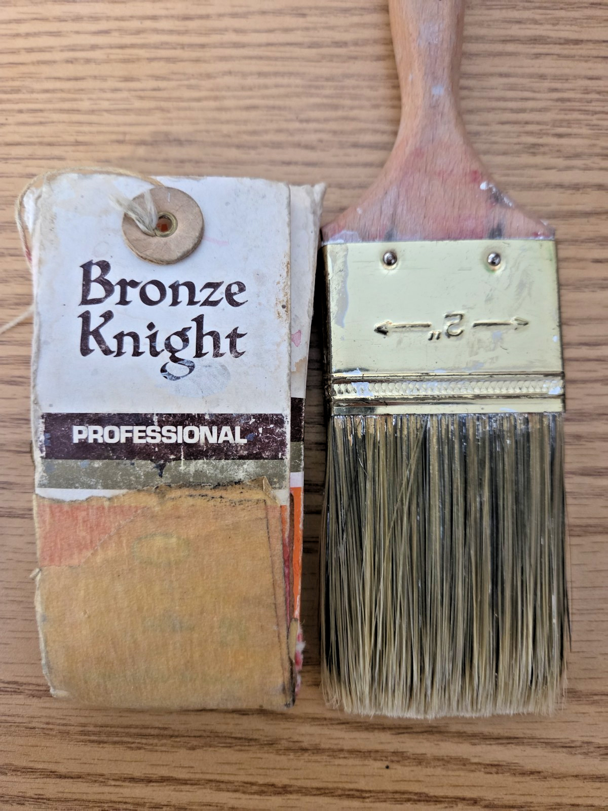 Paint Brush - Bronze Knight - Vintage Premium Professional - 2 Inch