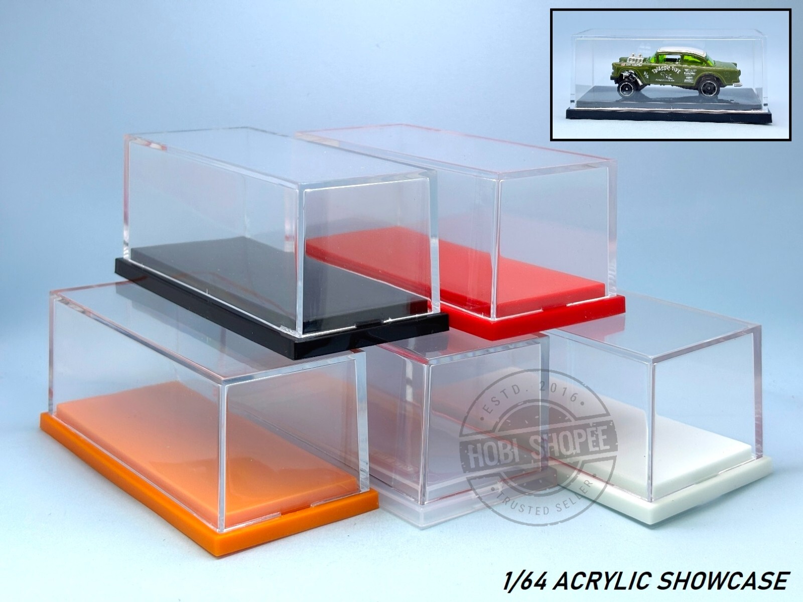 Acrylic Display Showcase 1/64 Diecast Toy Cars Hotwheels MiniGT Kaido Tomica