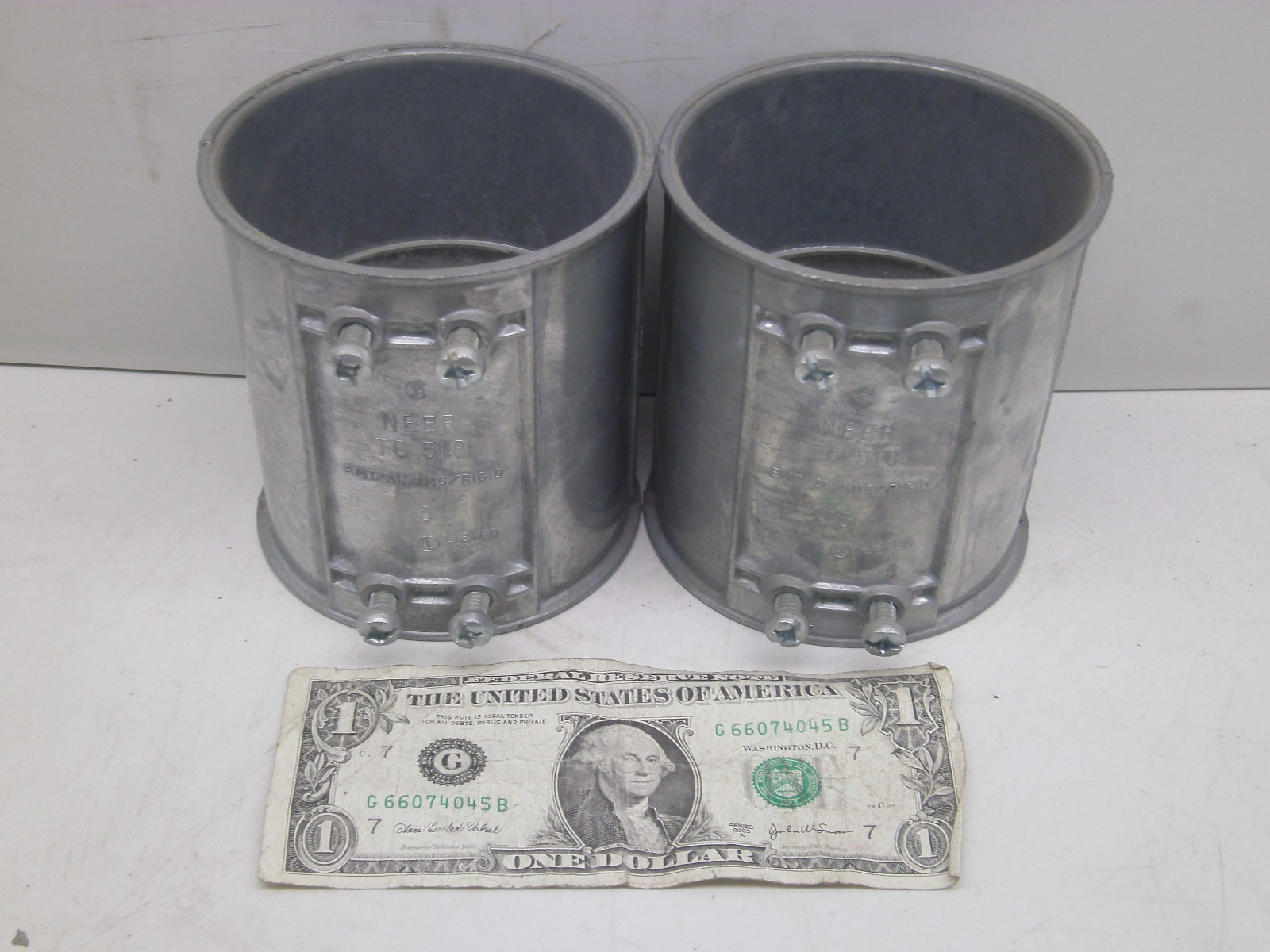 NEW LOT OF 2 NEER COUPLINGS TC518 EMT/AL/IMC/RIGID 3 SEE PHOTOS FREE SHIPPING!!!