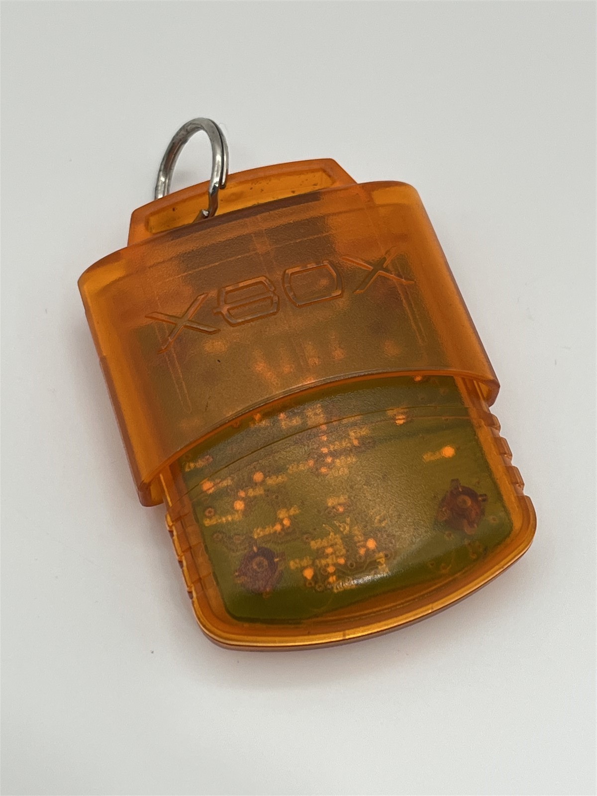 Original Microsoft XBOX Beta Tester Orange Memory Card Unit Communicator & Case