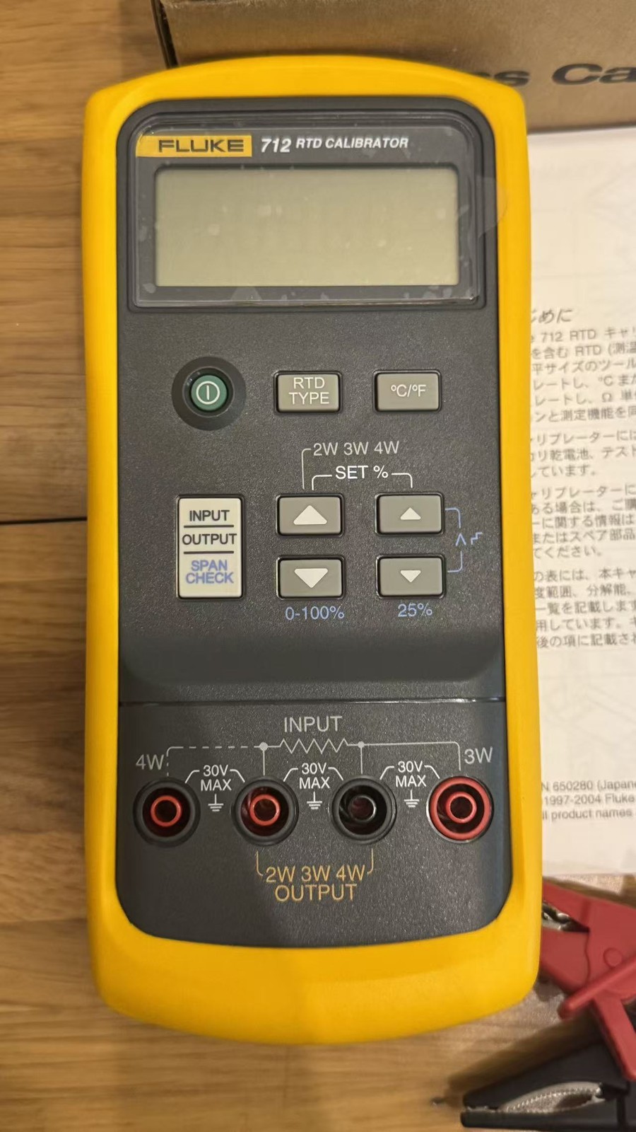 Fluke 712 RTD Portable Process Calibrator Calibration Meter