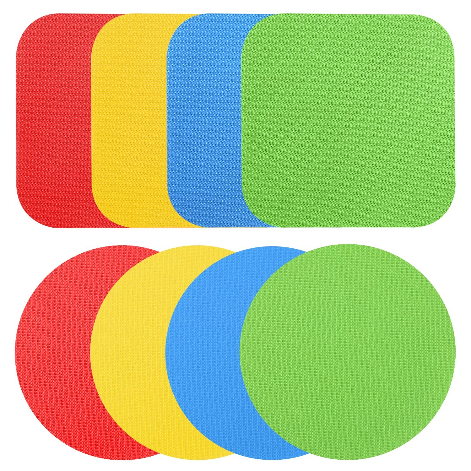 8pcs Jar Gripper Pads, Rubber Pad Multifunctional Opener...