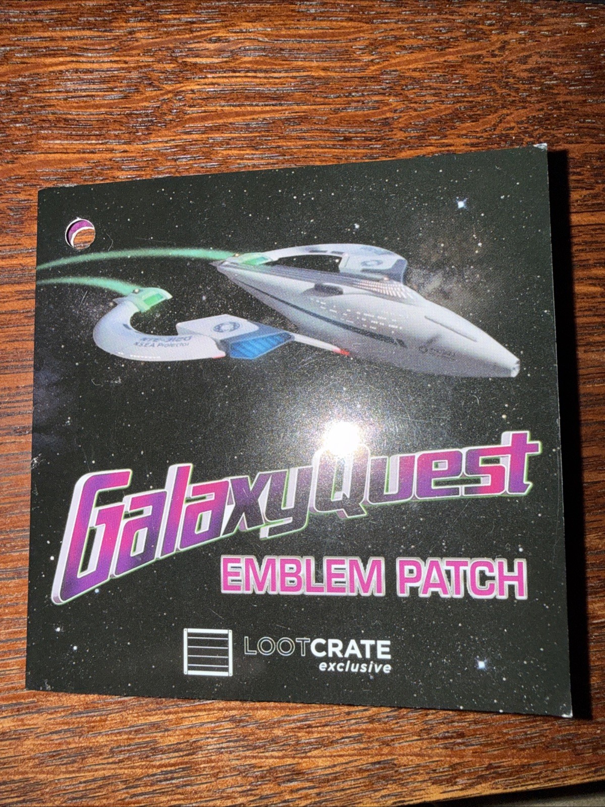 Quantum Mechanix QMX Lootcrate Exclusive Galaxy Quest Mission Logo Emblem Patch