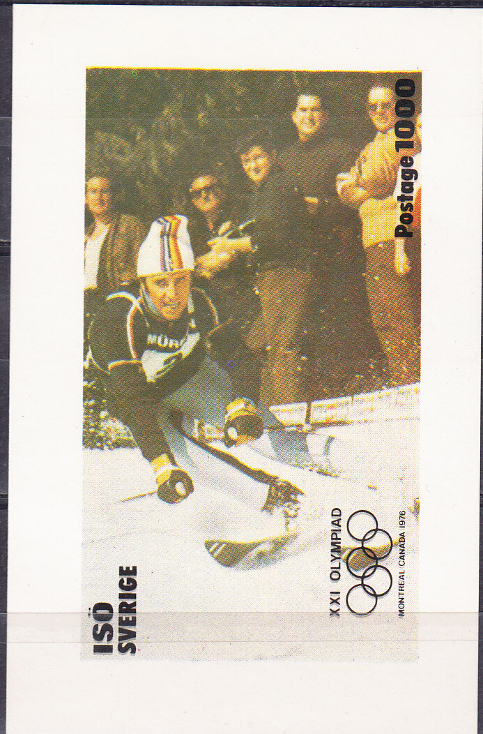 W ISO ST 007A MONTREAL OLYMPIC SOUVENIR SHEET