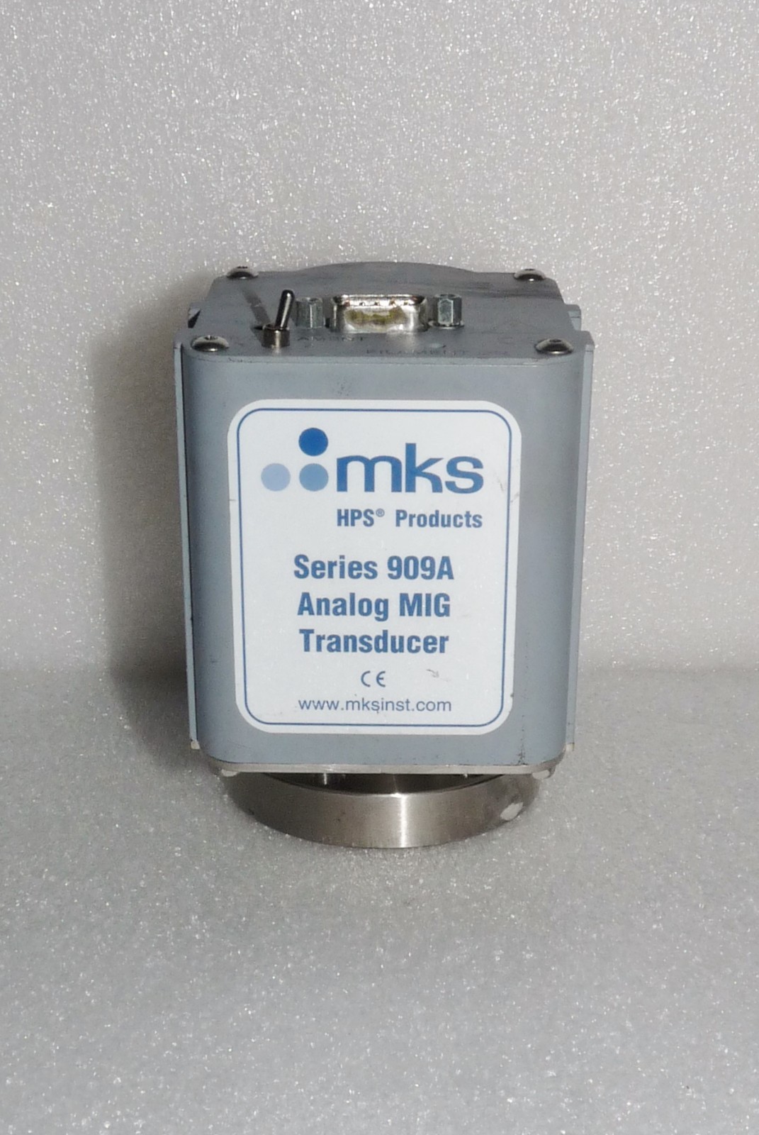 MKS HPS 909A-21 ANALOG MIG TRANSDUCER STAINLESS STEEL CONFLAT CF 2-3/4" AS IS