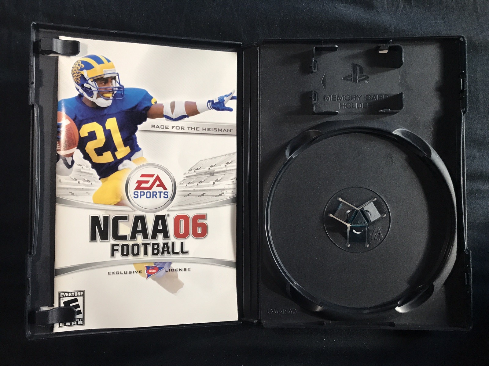 NCAA Football 06 (Playstation 2, PS2) CASE & MANUAL ONLY - Pictured - No Game)