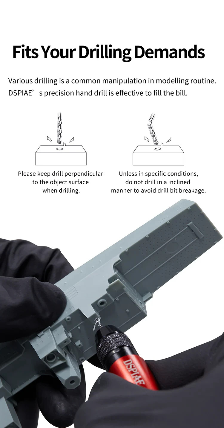 DSPIAE DSP-AT-VHDS General Purpose Chuck Hand Drill Set