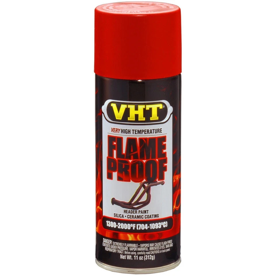 VHT SP109 High Temperature Flame Proof FLAT RED Header Spray Paint - 11oz