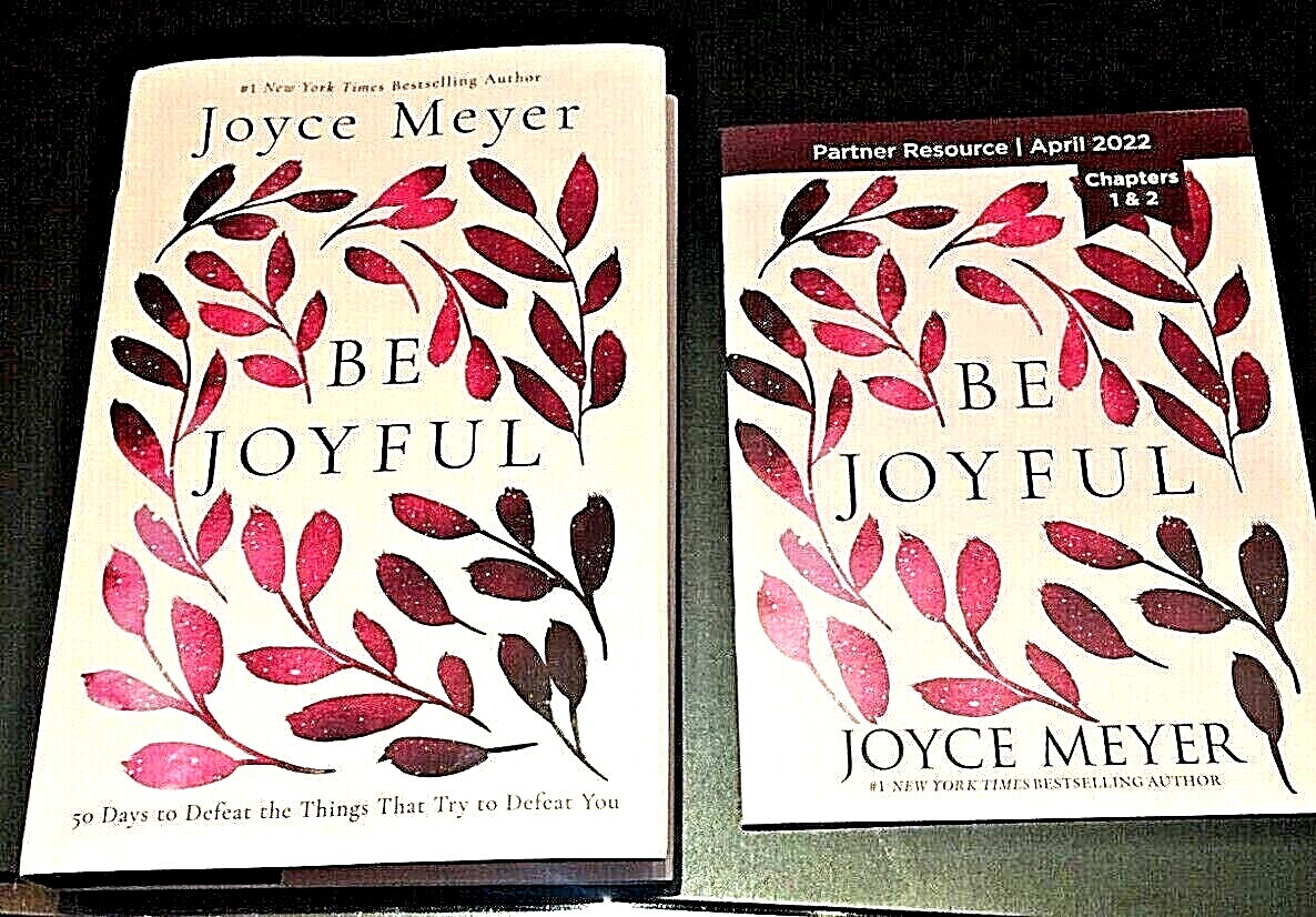 BE JOYFUL 204 Page Hard Cover Book and 9 Page Booklet By Joyce Meyer