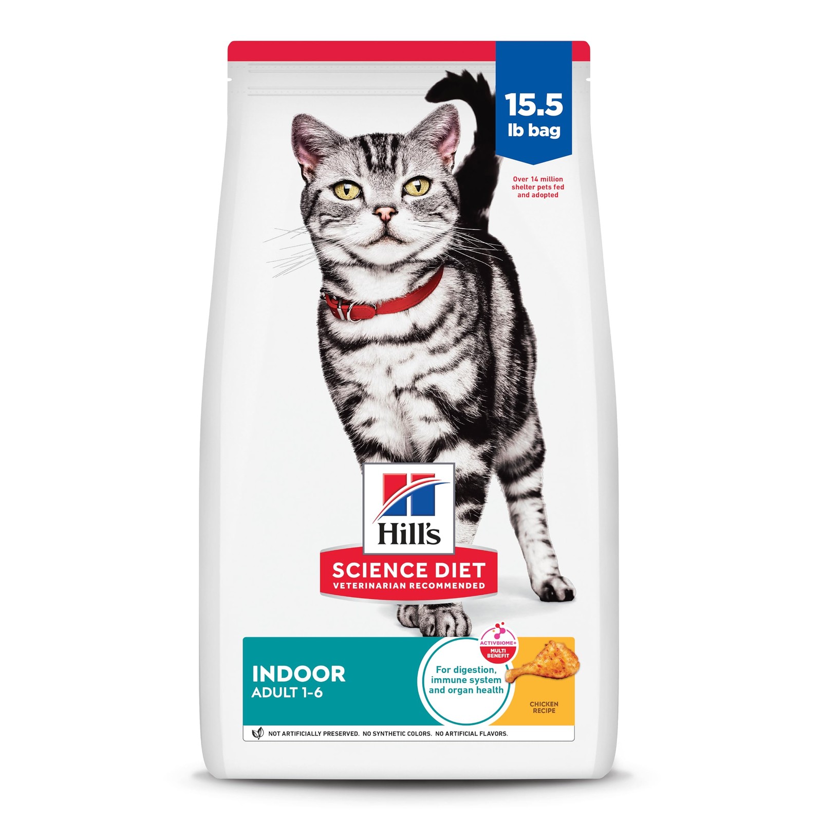 Hill's Science Diet Indoor, Adult 1-6, Easy Litter Box Cleanup, Dry Cat Food, Ch