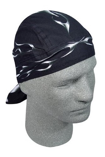 Zan Headgear ZANheadgear Flydanna 100 Percentage Cotton Tank Bandanna (Black)