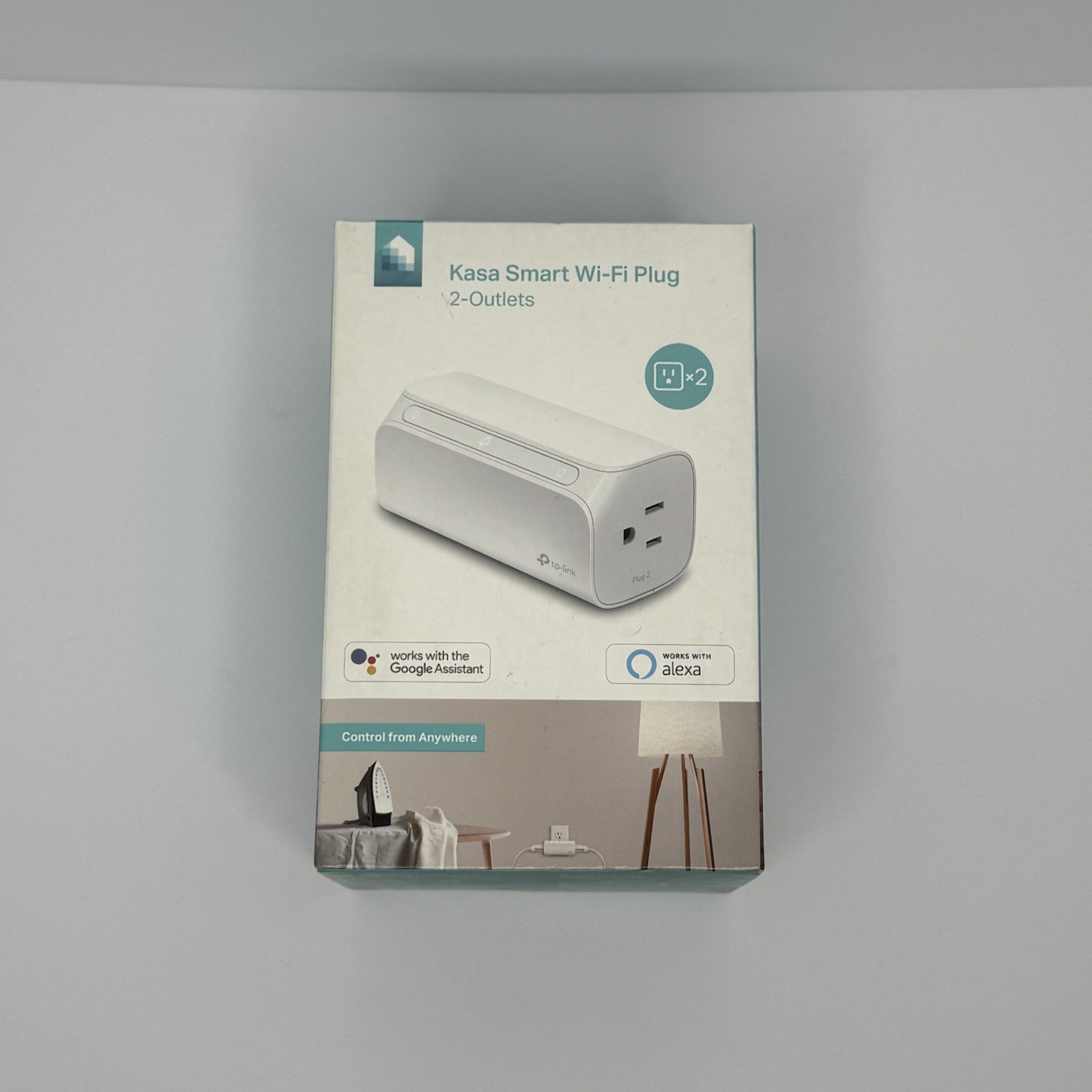 TP-Link Kasa Smart Wi-Fi 2-Outlet Plug HS107 White Brand New Sealed