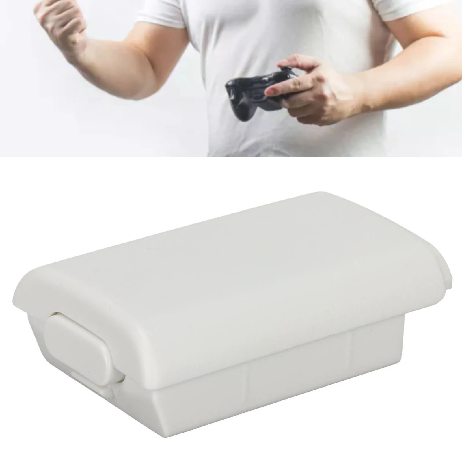AA Battery Back Cover Case Shell Pack For Xbox 360 Wireless Controller Black
