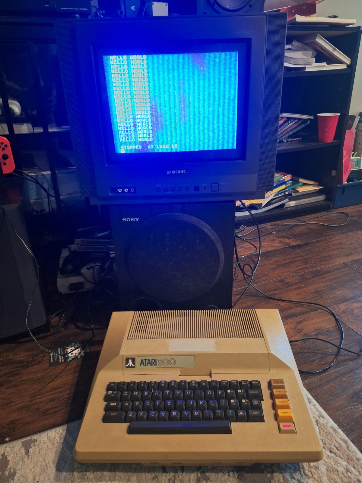 Atari 800 Vintage Home Computer Tested And Works With Power Supply