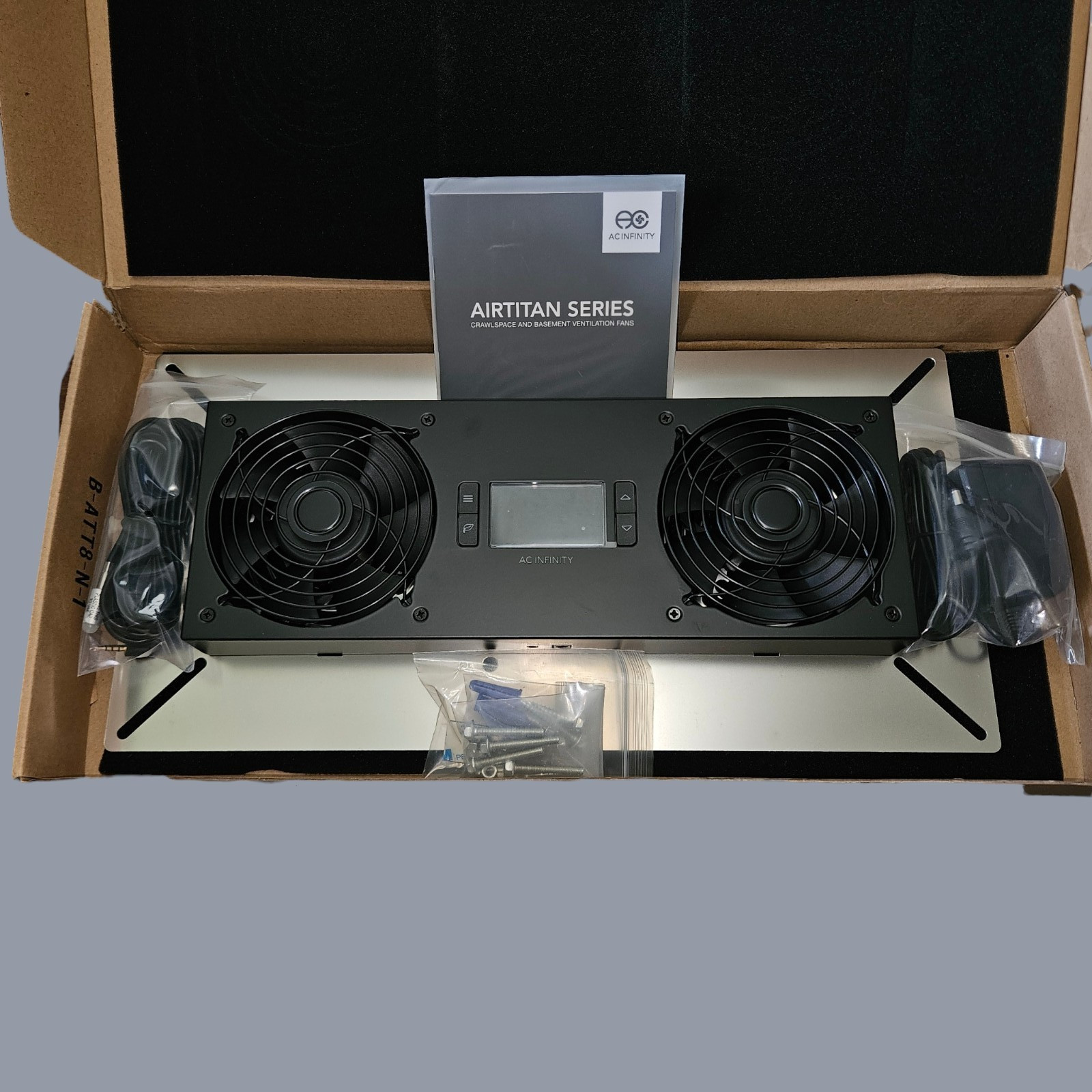 AIRTITAN T8, Crawlspace Basement Ventilator Fan, IP55 Water Resistant, Exhaust