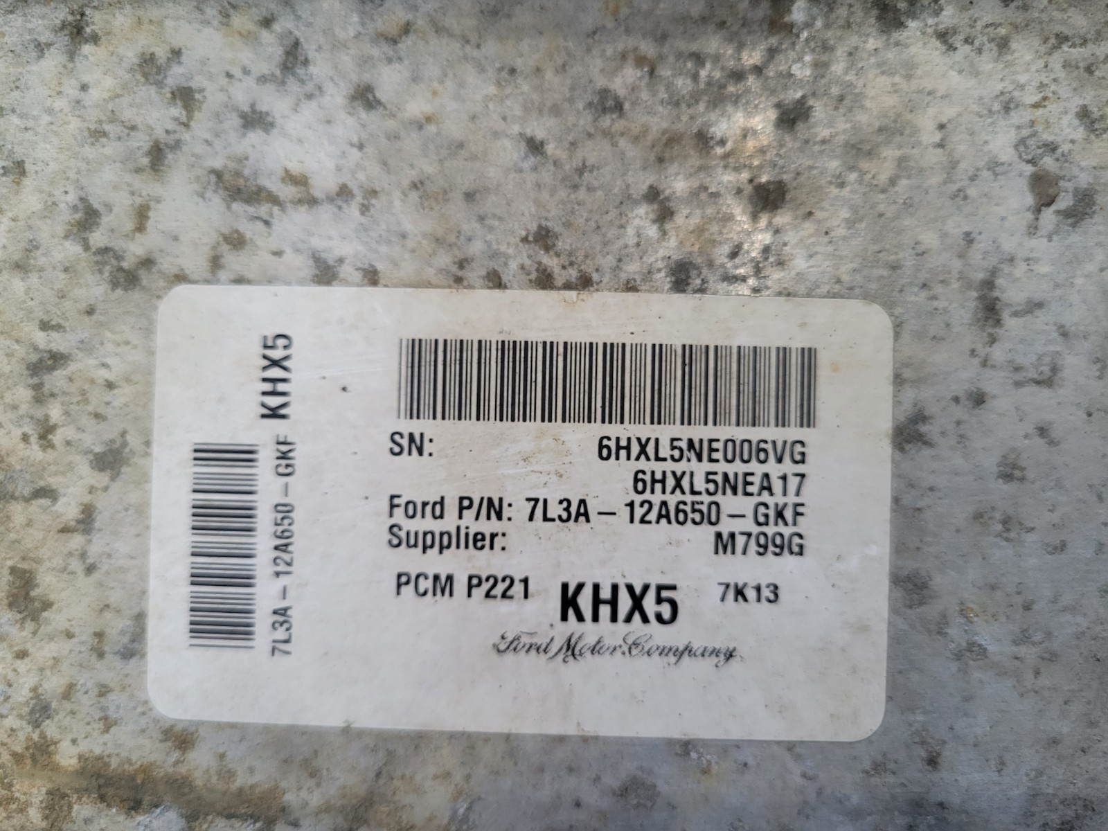 USED 2007-2008 Ford F150 5.4L Engine Control Module 7L3A-12A650-GKF