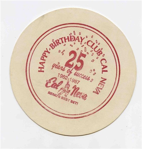 Happy Birthday Club Cal Neva 1962-1987 Silicon Jar Opener Reno Nevada