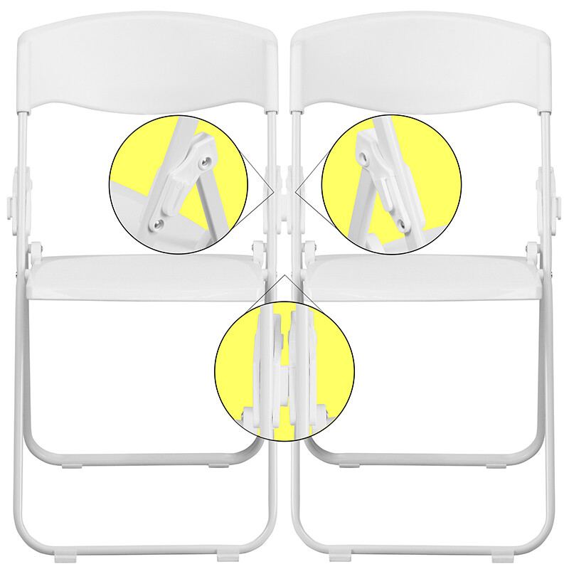 White Plastic Folding Chair
