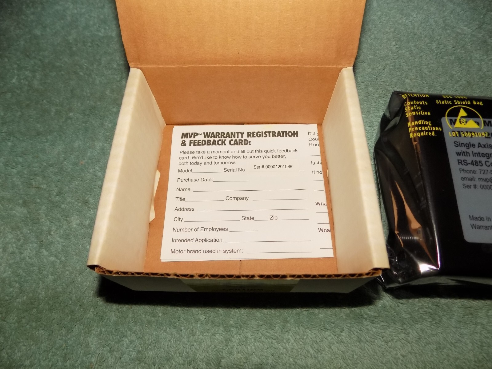 New Micro Mo MVP2001B02 Single Axis Intelligent Drive Integrated Amp DeviceNet