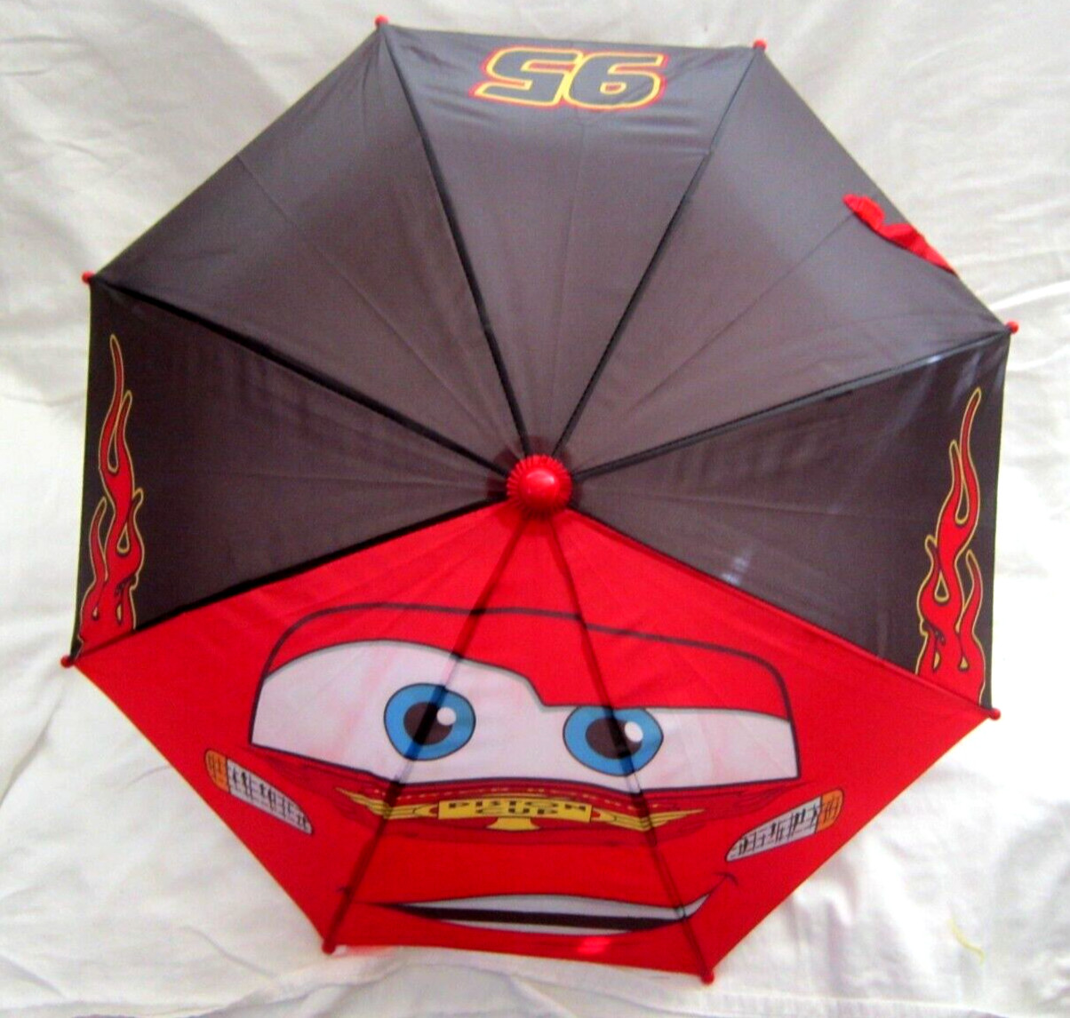 Kid's Unisex 27" Disney Cars Lightning MCQueen Red&Black licensed Umbrella!New!