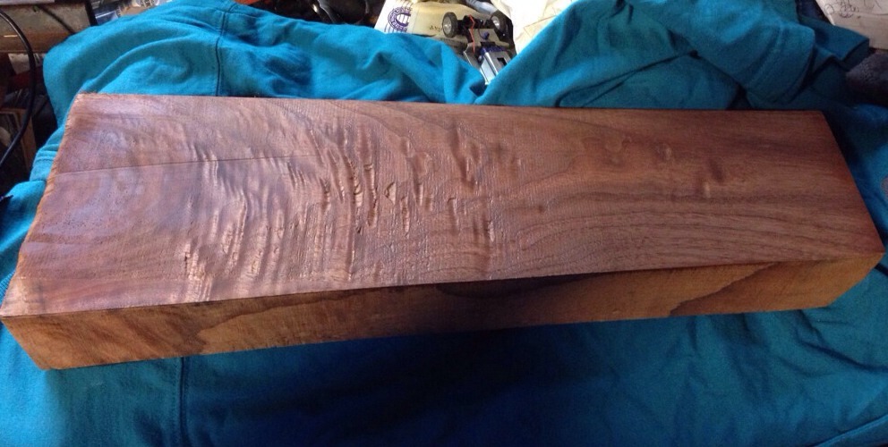 AIR DRIED USA WALNUT GUNSTOCK BLANK #1 Gunmakers Shotgun Stock Crotch Flamed