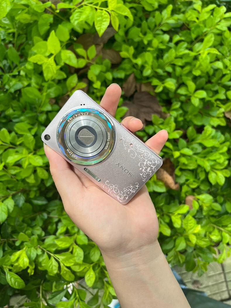 SONY Cyber Shot DSC-W350D 14.1MP Digital Camera Rhinestone Jewel 100% Working