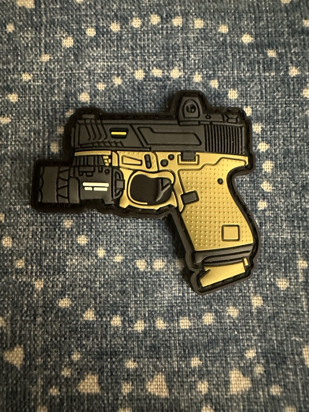 TACTICAL GLOCK 2x2 PVC Morale Patch Hook Backing Brand New
