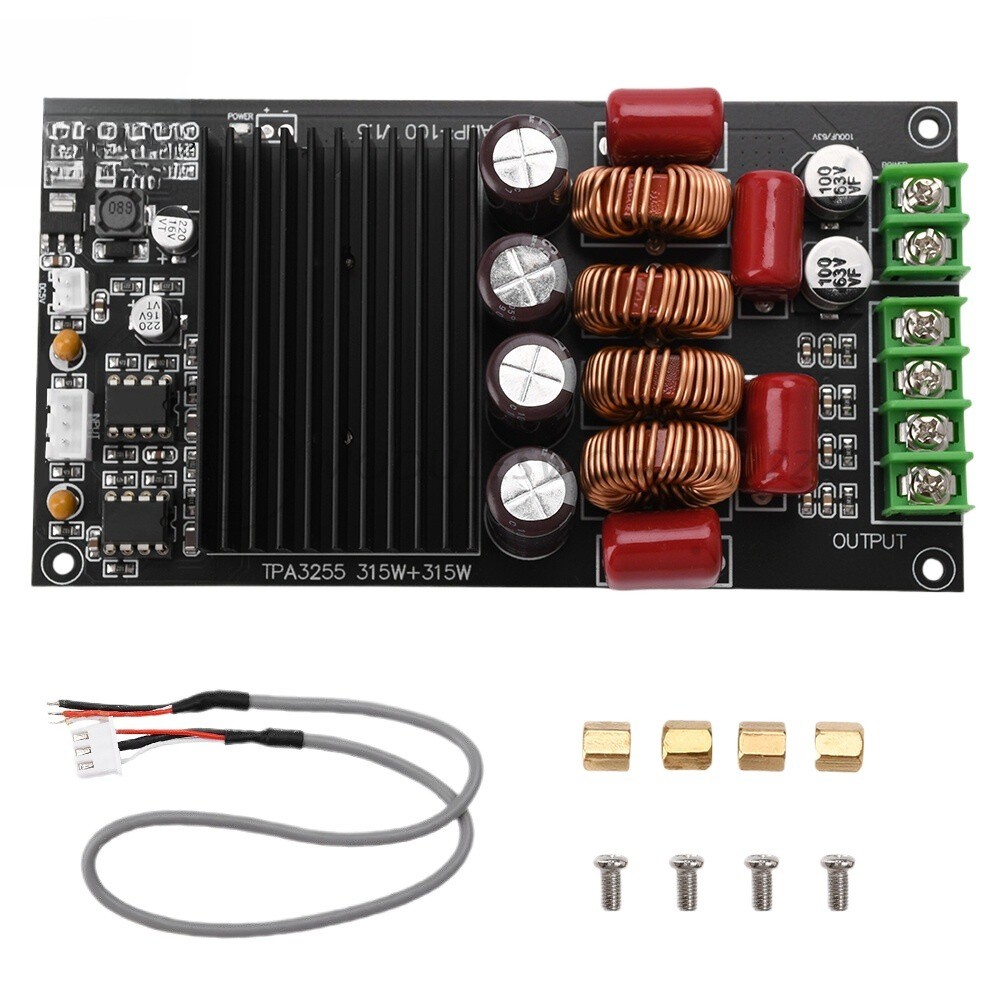 TPA3255 HiFi Digital Amplifier Board 2x300W Class D Power Amplifier Module 2CH