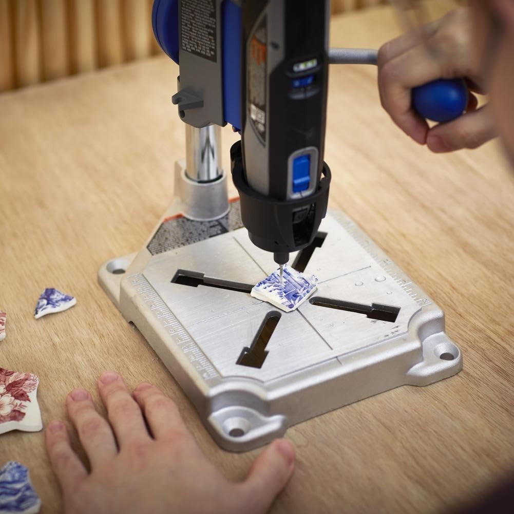 Mini Portable Rotary Tool Workstation Stand - Adjustable Drill Press Holder, 2"