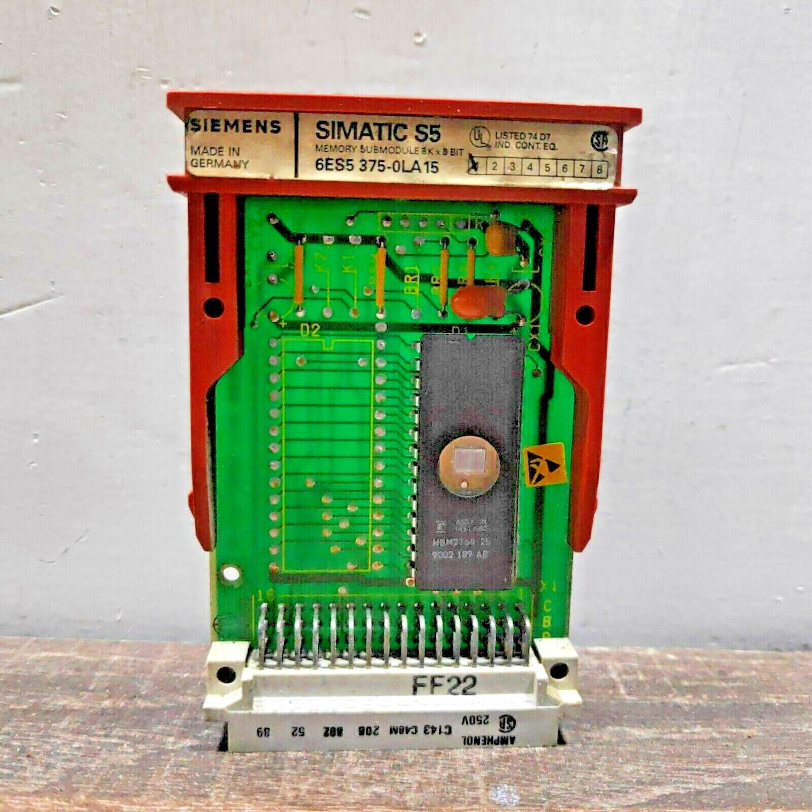 USED | SIEMENS 6ES5375-0LA15 SIMATIC S5 8KBYTE PLC MEMORY SUBMODULE EPROM MS375