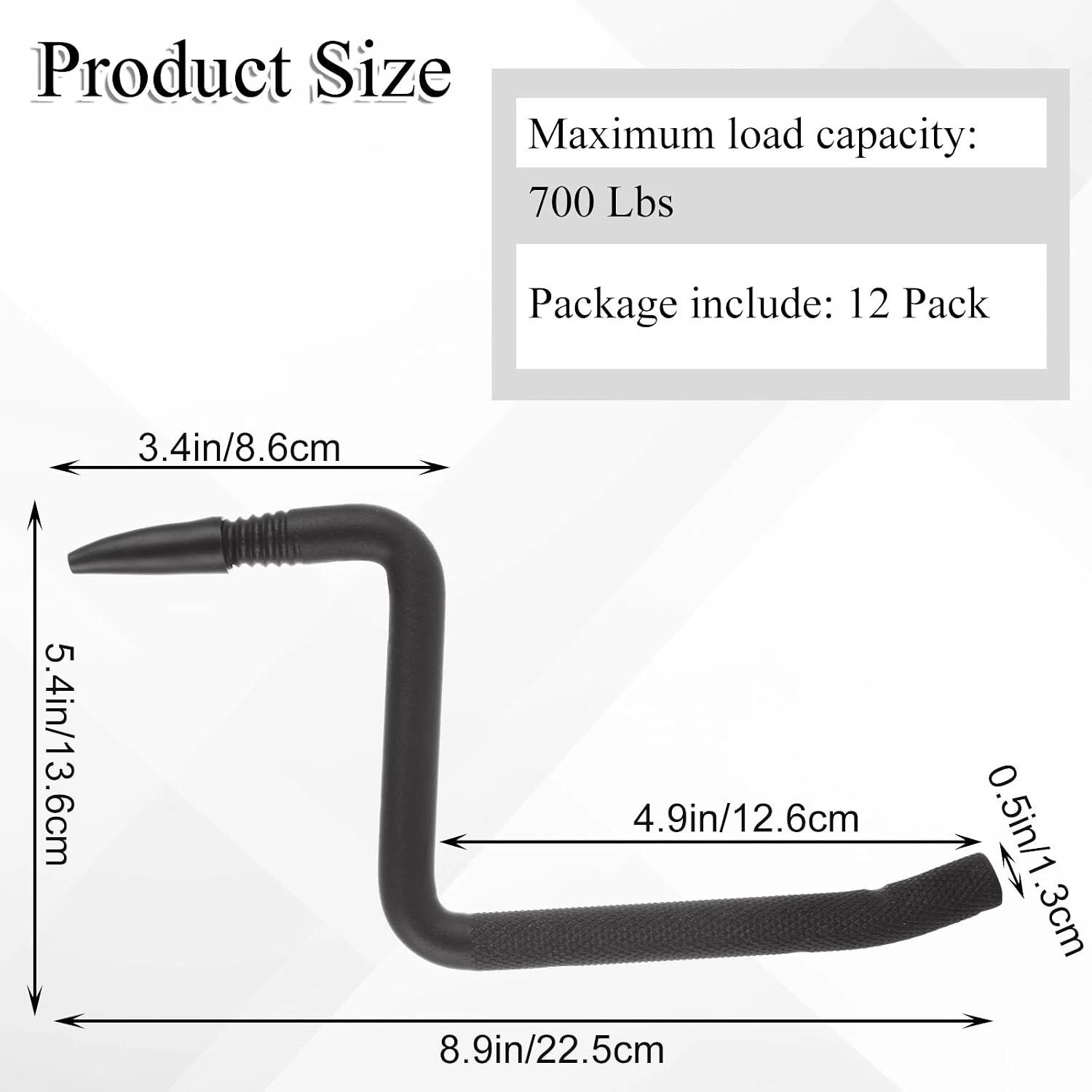 12 Pack Screw in Tree Steps for Hunting 5 Inch Tree Steps for Climbing, Tree Cli