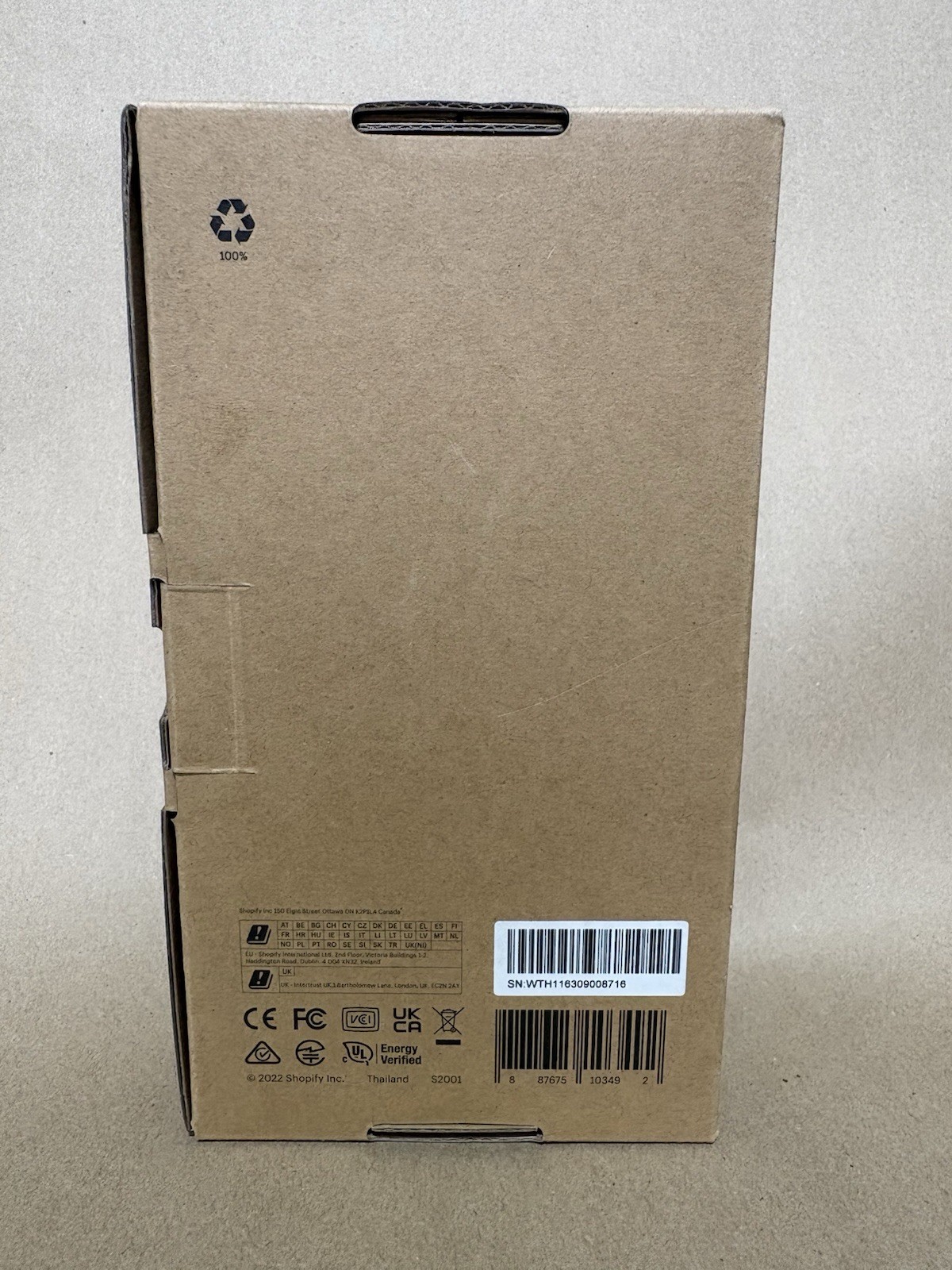 Shopify POS Go Handheld Portable Card Reader Barcode Scanner S2001