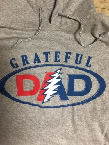 Grateful Dead Grateful Dad Hoodie size MEDIUM Father's Day or Bday sweatshirt