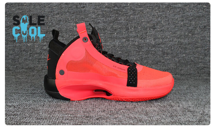 Nike Air Jordan 34 Infrared GS Kids Black Red Shoes BQ3384-600