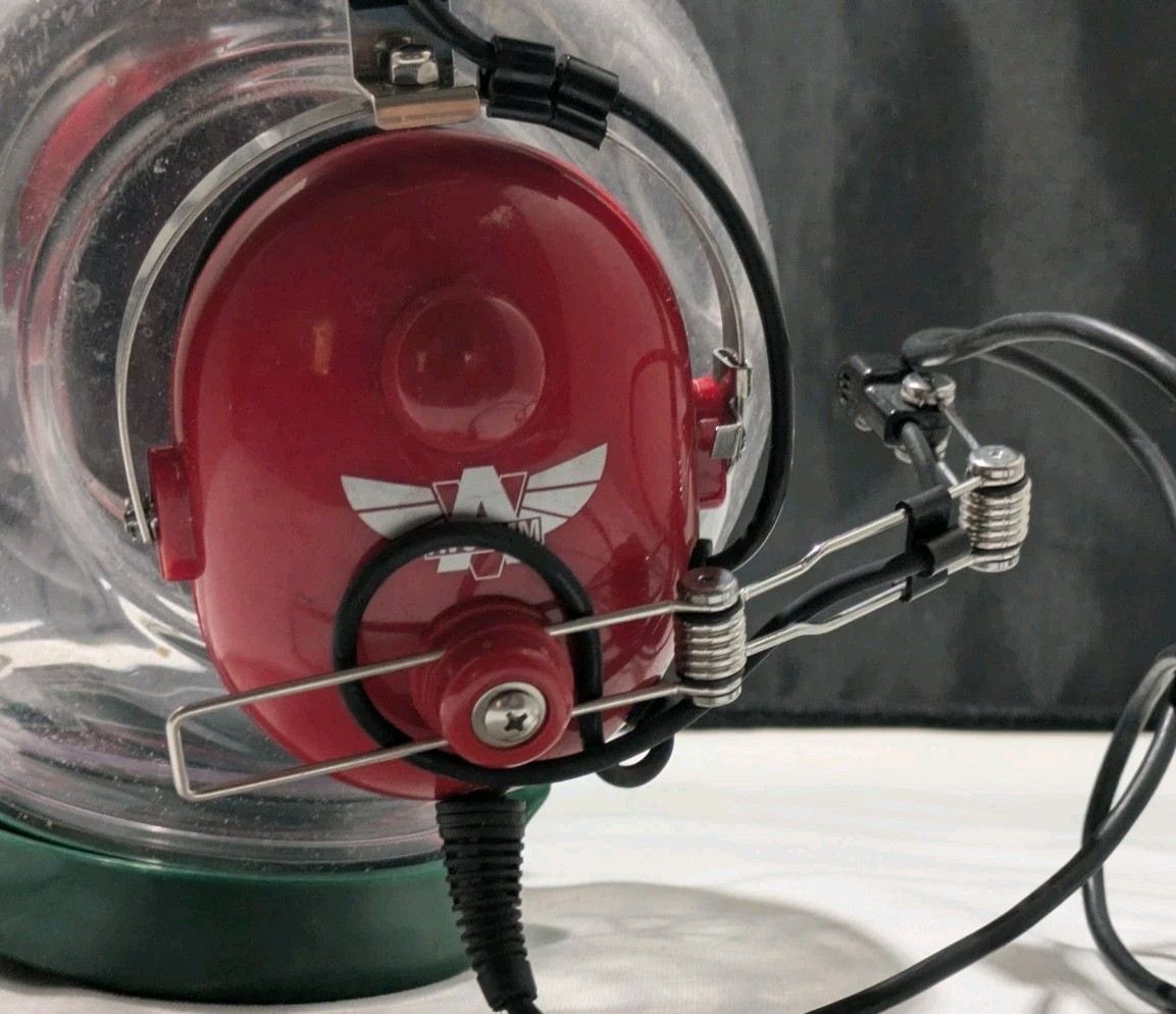 Aviation Communication Headset Model AC-250PNR Red Color