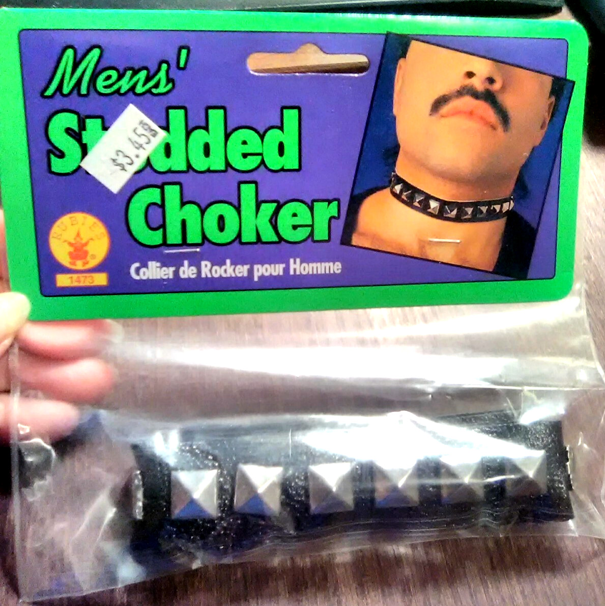 Rubies~Choker Mens' Studded