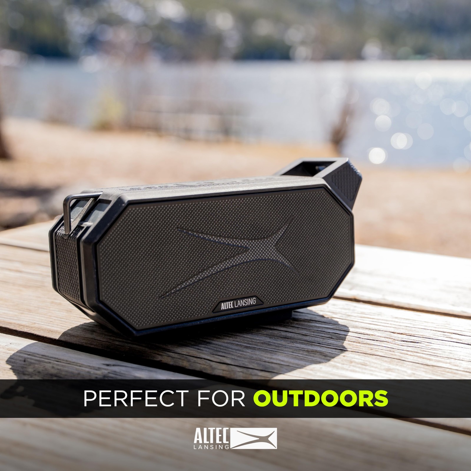 Altec Lansing Portable Bluetooth Speaker HYDRABOOM 2.0, 32W Output Black