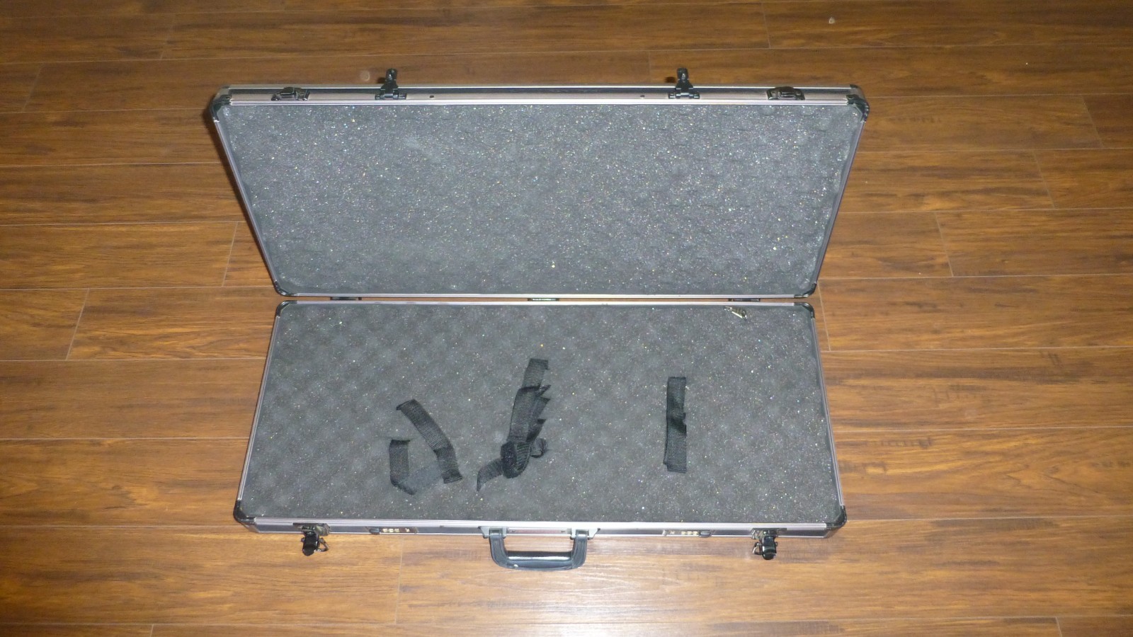 Winchester Break Down Shotgun Case Black w/ Metallic Gray Aluminum Trim