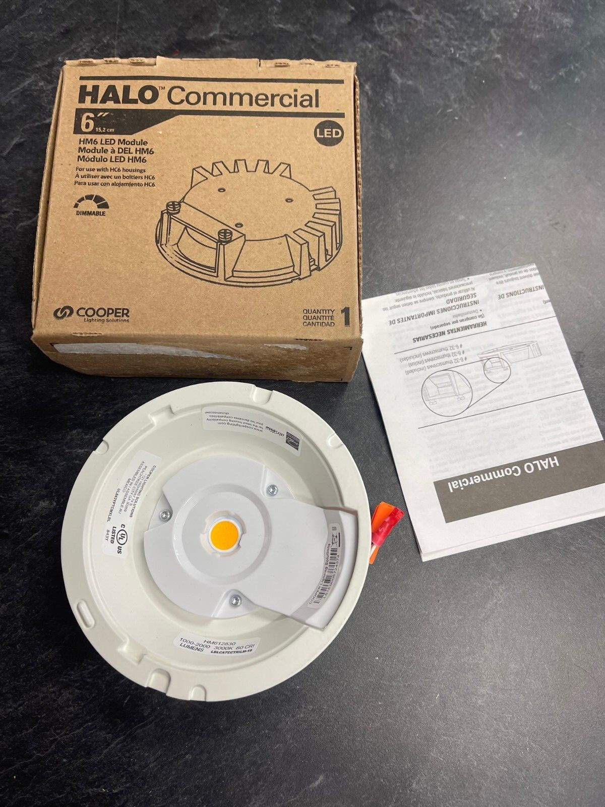 Halo HM612840 Recessed 6" 1000-2000 Lumens 80CRI 4000K LED Module