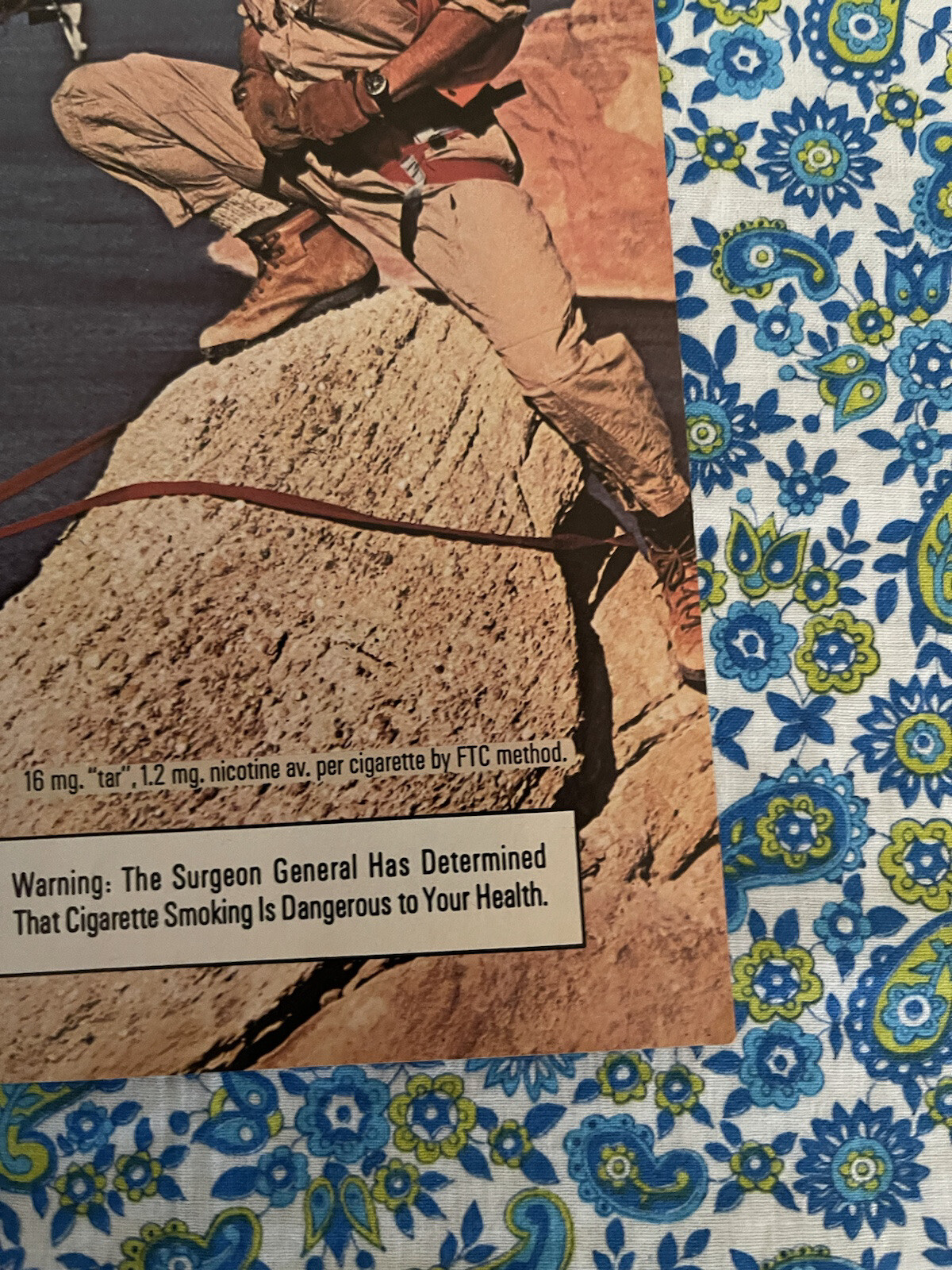 Vintage 1985 Winston Cigarettes Print Ad Rock Climbers Helicopter